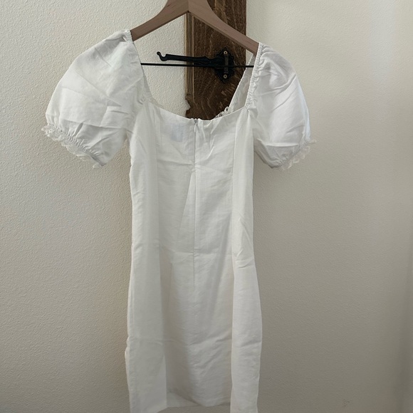 Princess Polly love lies mini Elegant White Dress sz 0 - Picture 4 of 8